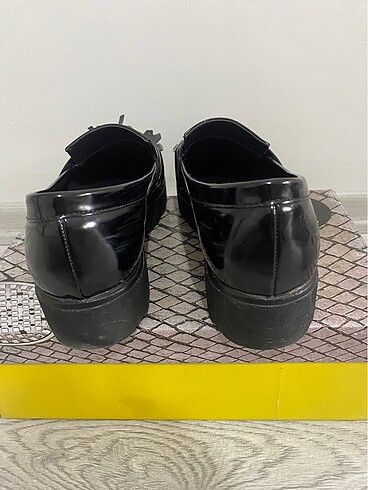 37 Beden Siyah rugan loafer