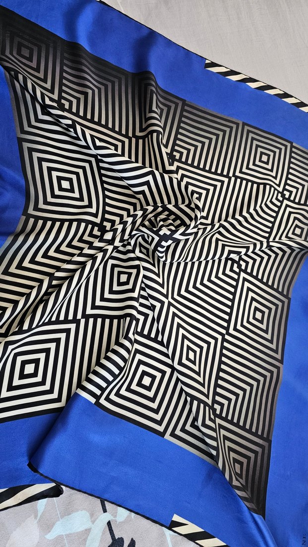 armine twill ipek eşarp - Görsel 2