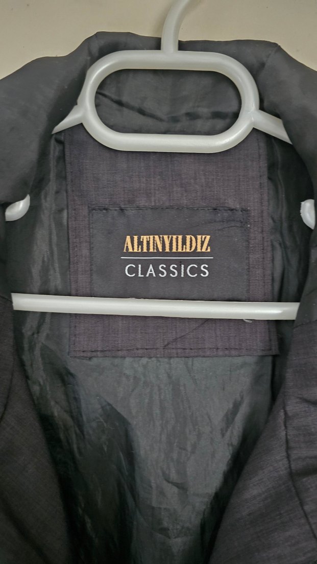 Siyah Fermuarlı Erkek Midi ince Mont - Görsel 3