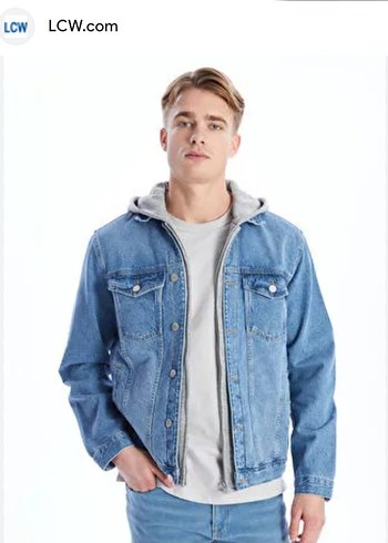 LCW Gri erkek Denim Ceket - Görsel 2