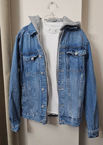 LCW Gri erkek Denim Ceket - Görsel 4