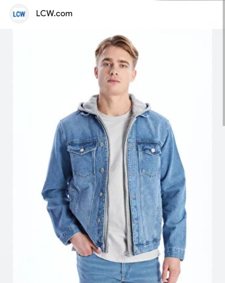 LCW Gri erkek Denim Ceket - Görsel 2