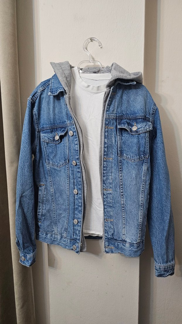 LCW Gri erkek Denim Ceket - Görsel 4