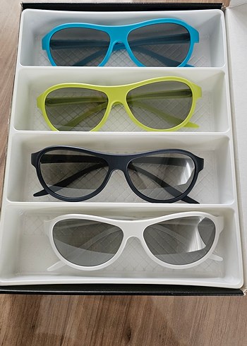 LG Cinema 3D Gözlük Seti 4'lü Renkli Retro - Görsel 2