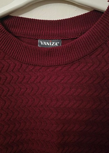 Bordo Örgü Kadın Uzun Elbise - Görsel 2