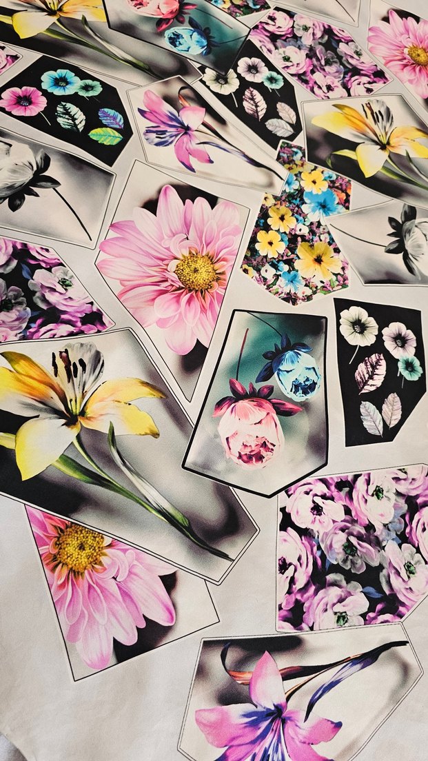 Armine twill ipek eşarp - Görsel 5