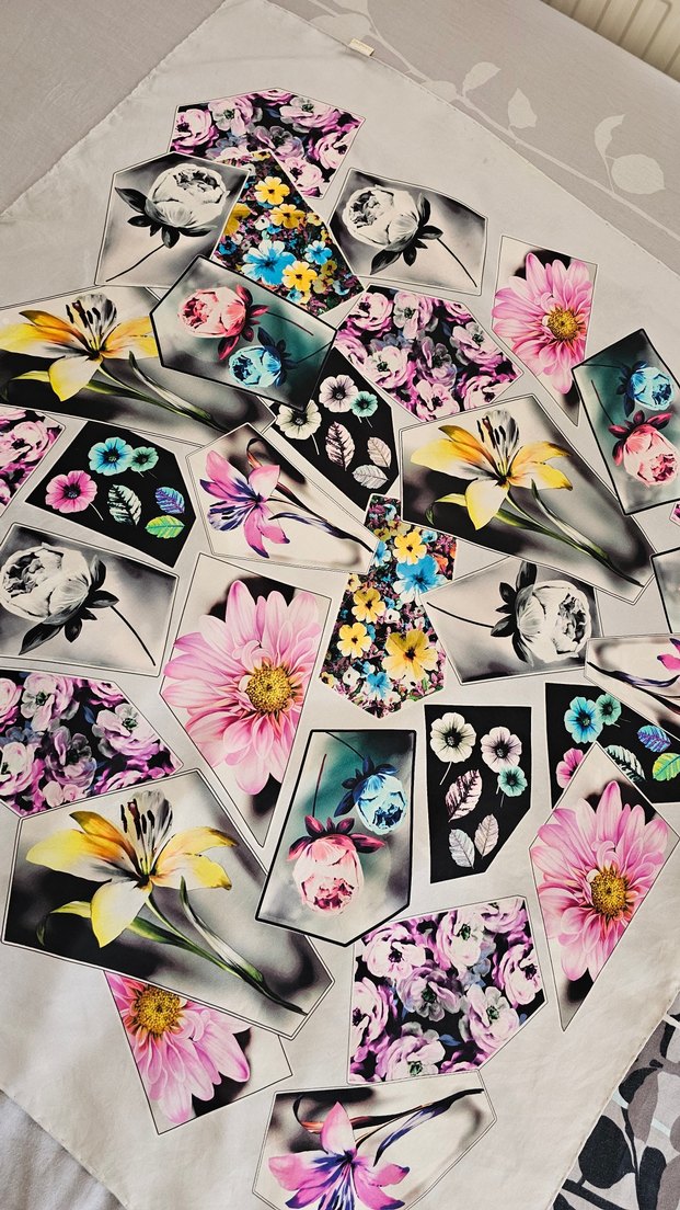 Armine twill ipek eşarp - Görsel 4