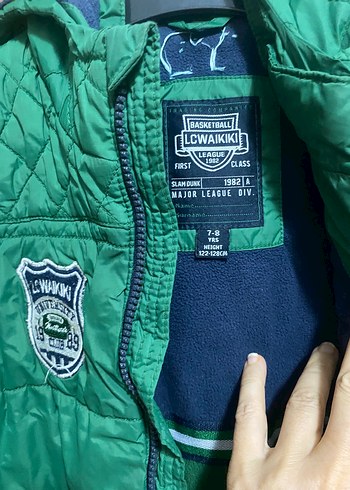LC Waikiki Koyu Yeşil Fermuarlı Erkek Çocuk Mont