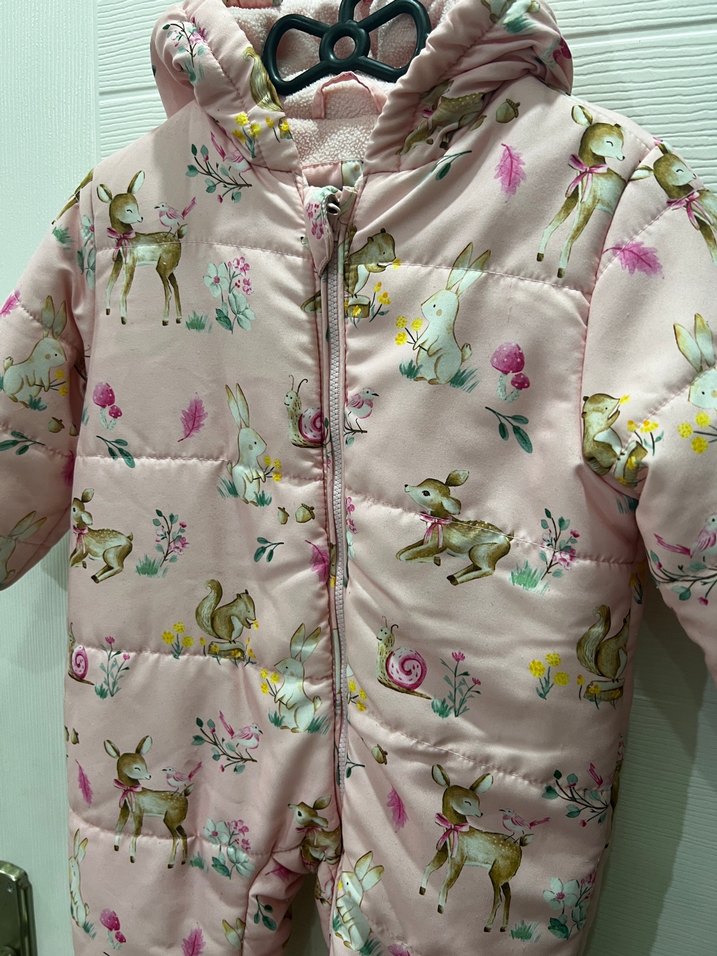 Kız Bebek Pembe Astronot Mont Kozmonot - Görsel 5