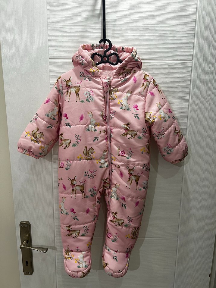 Kız Bebek Pembe Astronot Mont Kozmonot - Görsel 4