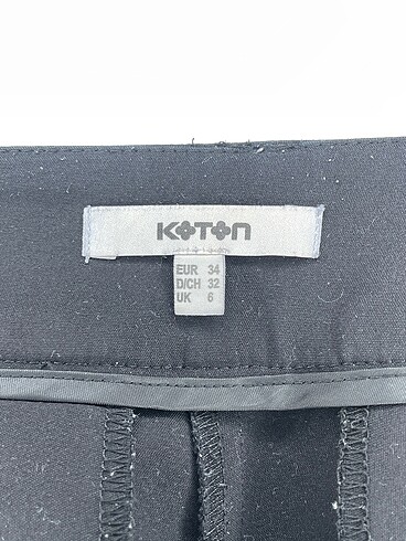 34 Beden siyah Renk Koton Kumaş Pantolon %70 İndirimli.