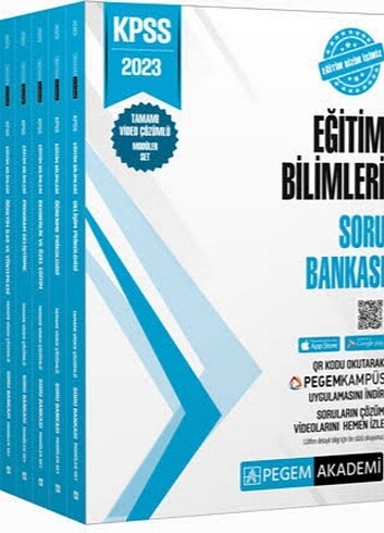 Pegem Eğitim Bilimleri Soru Bankası Seti 