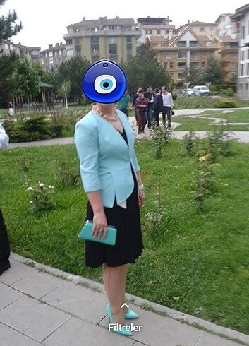 m Beden turkuaz Renk Bayan ceket