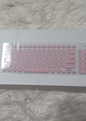 Pastel Pembe Yuvarlak Tuşlu Klavye - Görsel 3