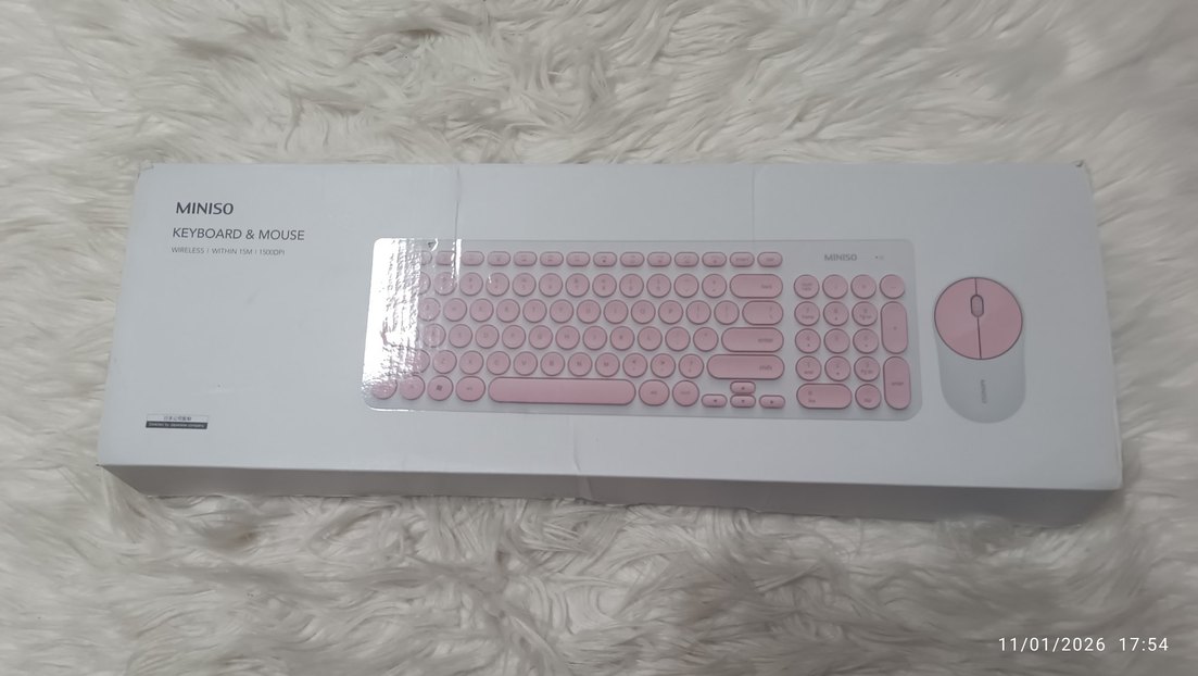 Pastel Pembe Yuvarlak Tuşlu Klavye - Görsel 3