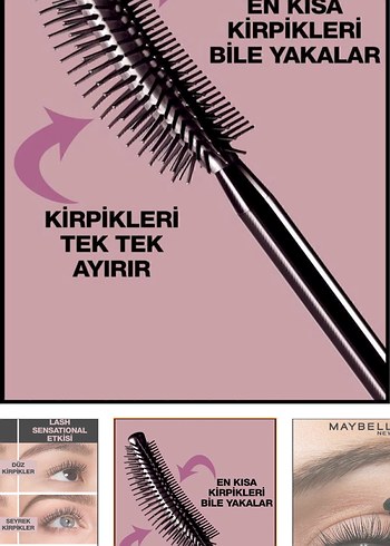 Maybelline Lash Sensational Extra Siyah Maskara - Görsel 2