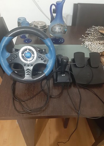 Mavi ve Gri Oyun Direksiyon Seti