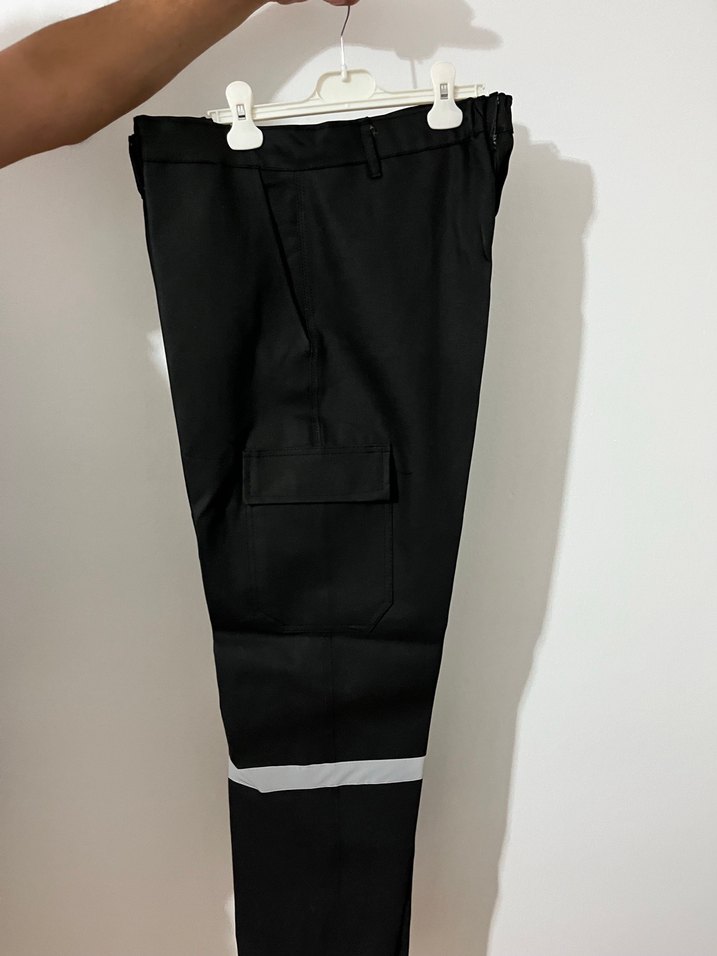 Siyah Regular Fit Erkek Sokak Stili Pantolon - Görsel 2