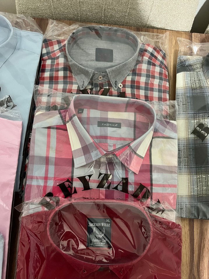 Düğmeli, uzun kollu Renkli Erkek Gömlek - Görsel 3