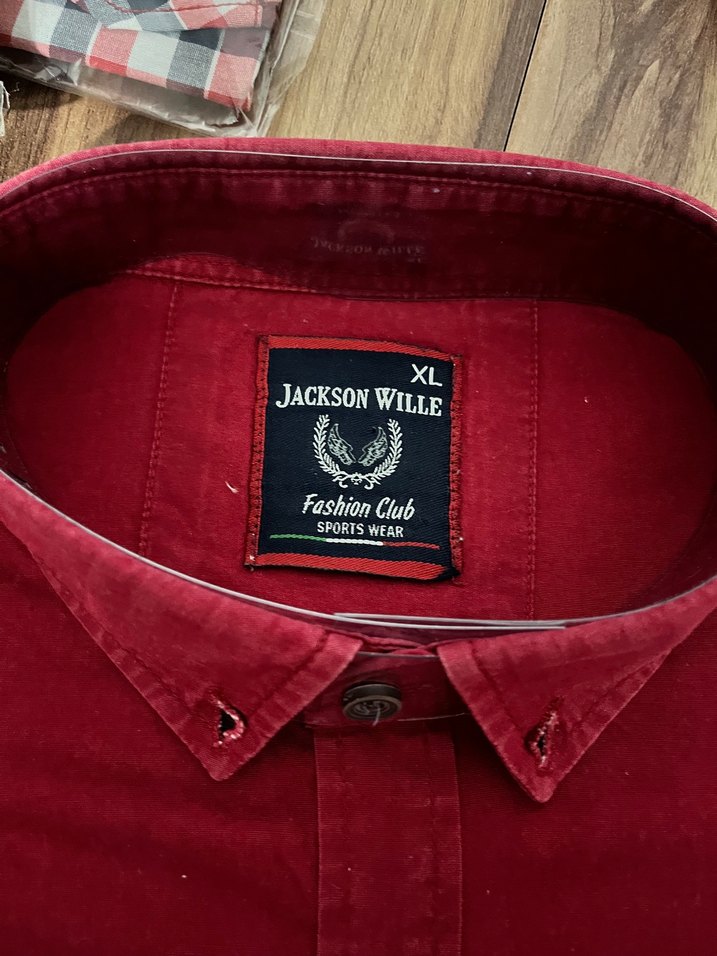 Bordo uzun Kollu Regular Fit Erkek Gömlek - Görsel 2