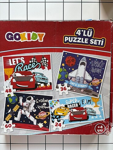 4lü çocuk puzzle