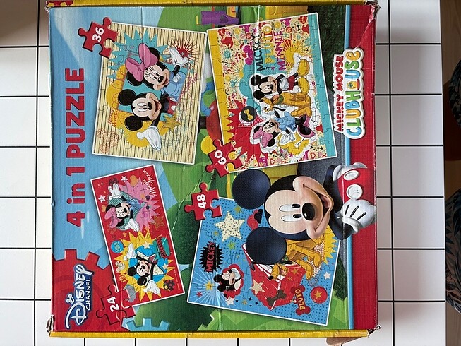Mickey mouse 4lü çocuk puzzle