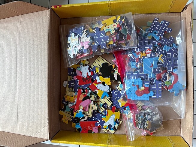 Diğer Mickey mouse 4lü çocuk puzzle
