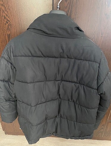 H&M H&m siyah puffy şişme oversize mont