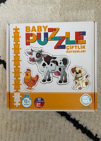 Baby Puzzle Seti - Orman, Çiftlik ve Araçlar - Görsel 4