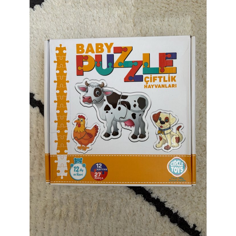 Baby Puzzle Seti - Orman, Çiftlik ve Araçlar - Görsel 4