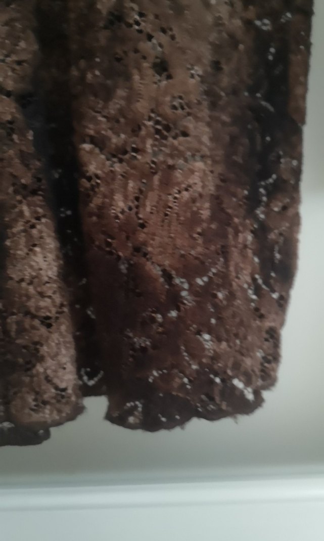 Dantelli markalı tunik bluz - Görsel 4