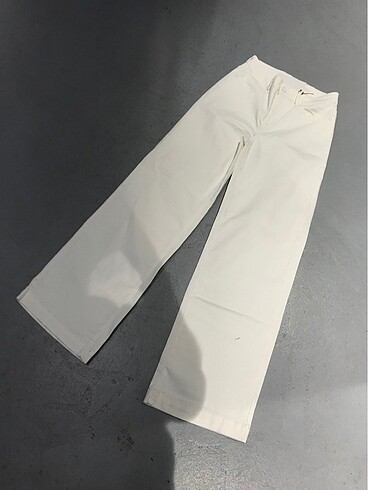 Jean paul beyaz bol pantolon
