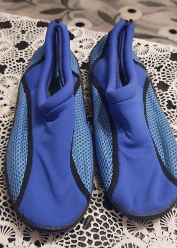 Mavi Erkek Su Ayakkabısı Kaydırmaz Toka Detaylı - Görsel 2