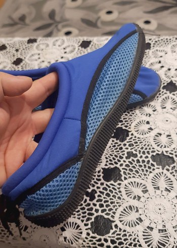 Mavi Erkek Su Ayakkabısı Kaydırmaz Toka Detaylı - Görsel 4