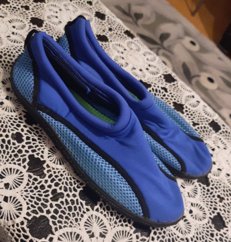 Mavi Erkek Su Ayakkabısı Kaydırmaz Toka Detaylı - Görsel 3