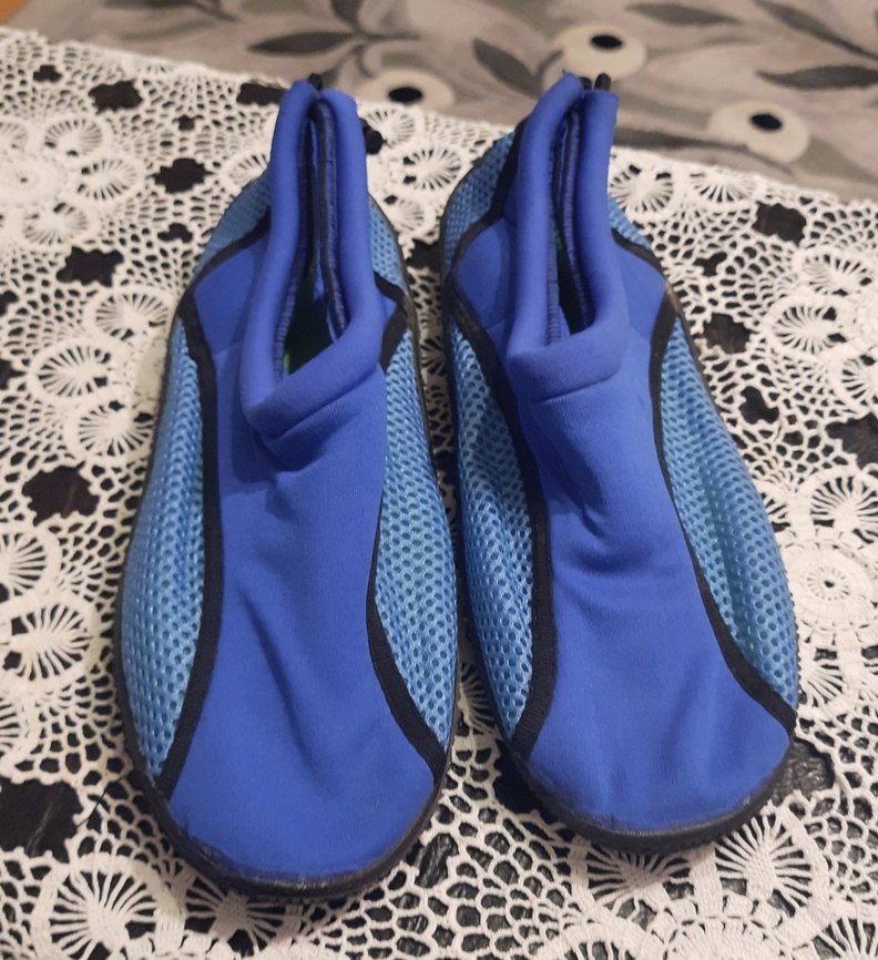 Mavi Erkek Su Ayakkabısı Kaydırmaz Toka Detaylı - Görsel 2