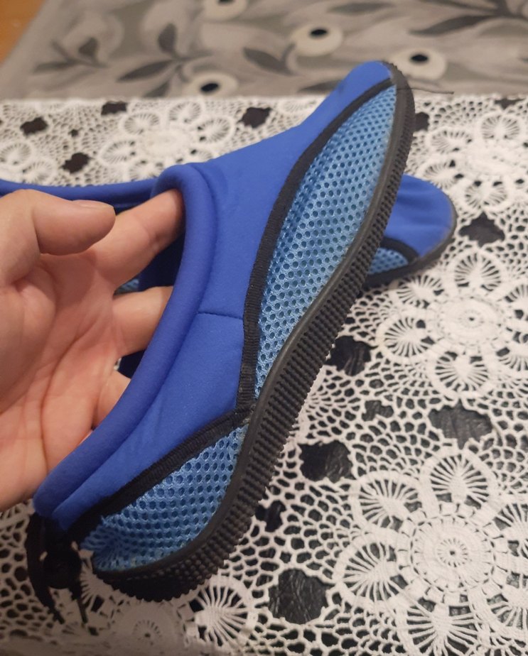 Mavi Erkek Su Ayakkabısı Kaydırmaz Toka Detaylı - Görsel 4