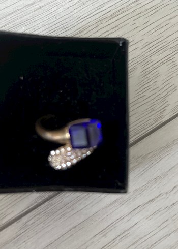 Mavi Payetli Kadın Yüzük - Görsel 4