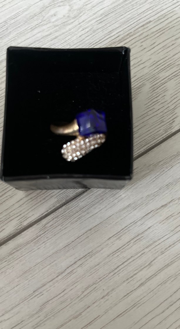 Mavi Payetli Kadın Yüzük - Görsel 2