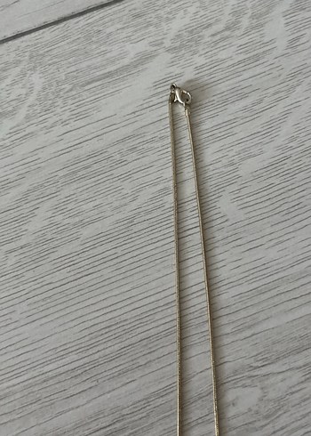 Bej Zincir Detaylı Midi Kadın Kolye - Görsel 3