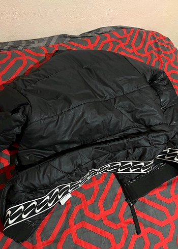 Kadın Siyah Deri Kapüşonlu Mont - Görsel 4