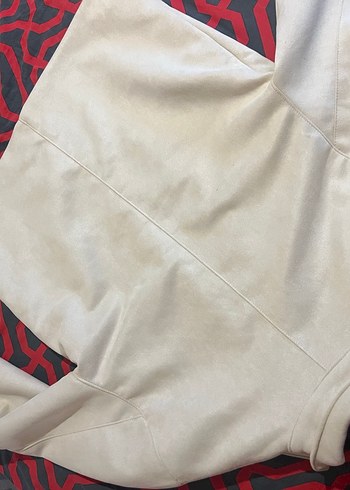 Bej Süet Erkek Ceket Fermuarlı Uzun Kol - Görsel 3