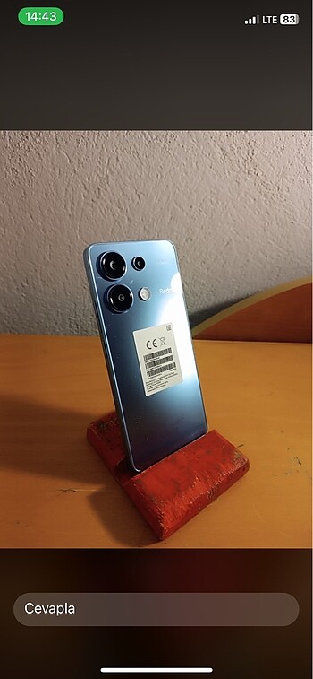 Redmi not 13 256 gb 8+8 rm sıfır yurtdışı