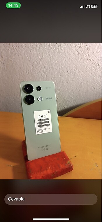 Redmi not 13 256 gb 8+8 rm sıfır yurtdışı