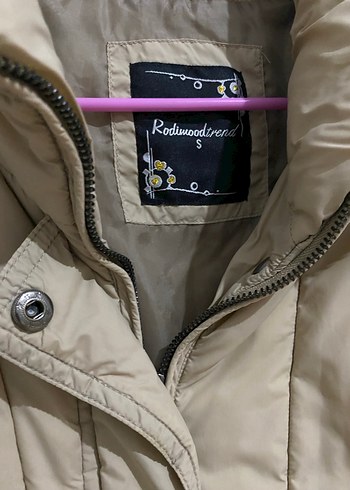 Bej Kadın Fermuarlı Sokak Stili Kaban - Görsel 4