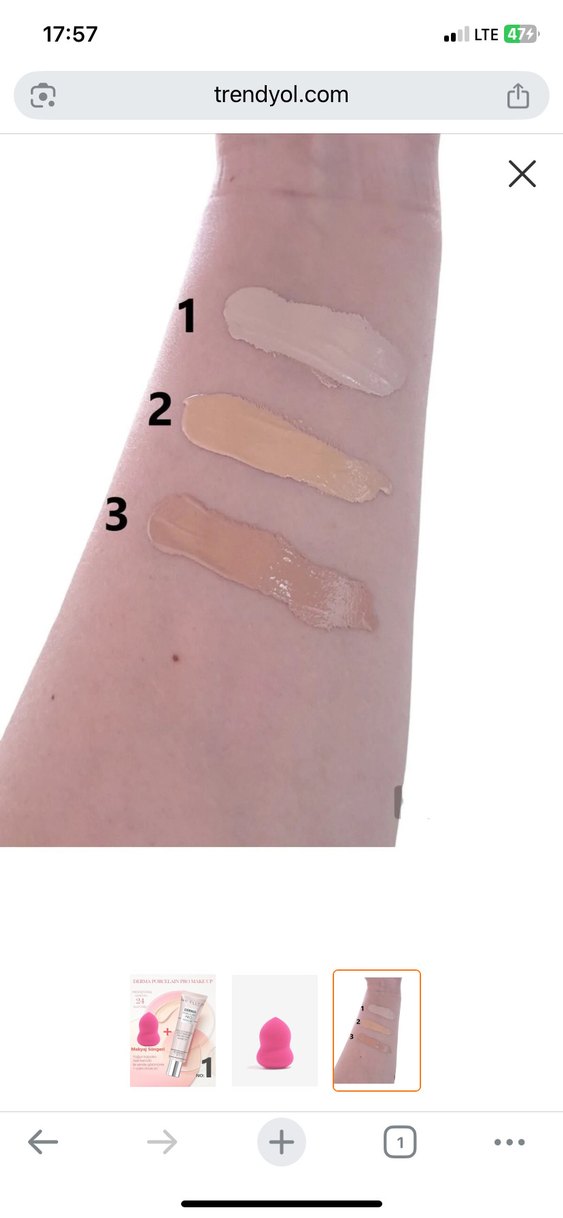 Mcellyn Derma Porselen Kapatıcı Fondöten & Makyaj Süngeri - Görsel 2