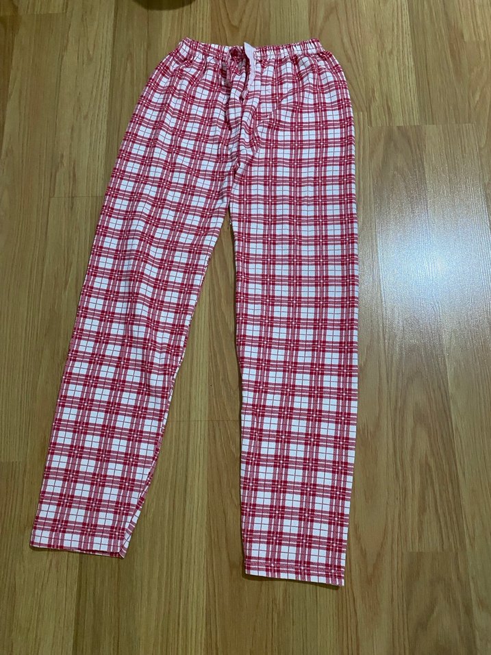 Kadın Kırmızı pijama - Görsel 2