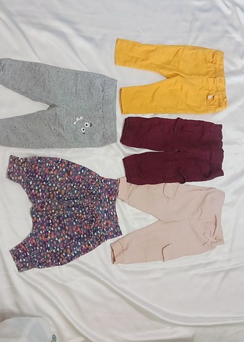 Pembe Nakışlı Bebek Kız Takımı - Görsel 3