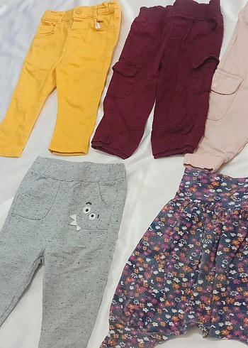 Pembe Nakışlı Bebek Kız Takımı - Görsel 4