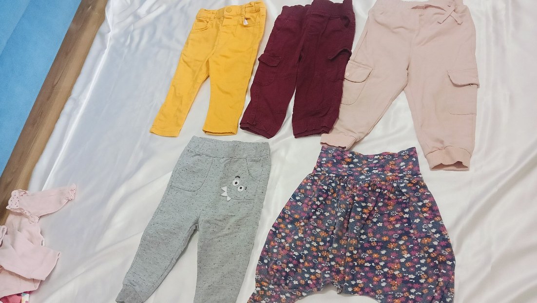 Pembe Nakışlı Bebek Kız Takımı - Görsel 4